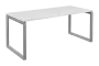SEK-O - 18 stůl kancelářský, kovová podnož stříbrná, deska 25 mm, široký 1800 mm, bílá